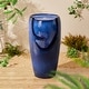 preview thumbnail 2 of 84, Glitzhome 30"H Oversized LED Ceramic Pot Fountain for Outdoor Garden