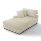 preview thumbnail 78 of 116, Modular Armchair and Ottoman Set with Adjustable Headrest, Flannel Upholstery