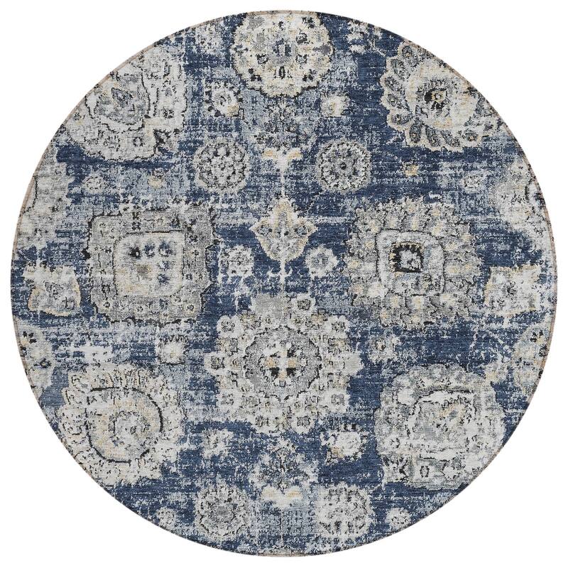HomeRoots Floral Transitional Rectangle Outdoor Rug