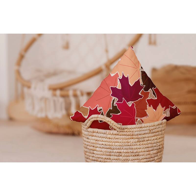 Leaf Pile Accent Pillow