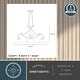 preview thumbnail 6 of 19, Monrovia 3L Linear Chandelier Island Pendant Light Fixture White Glass - 43.75-in W x 20.25-in H x 11.25-in D