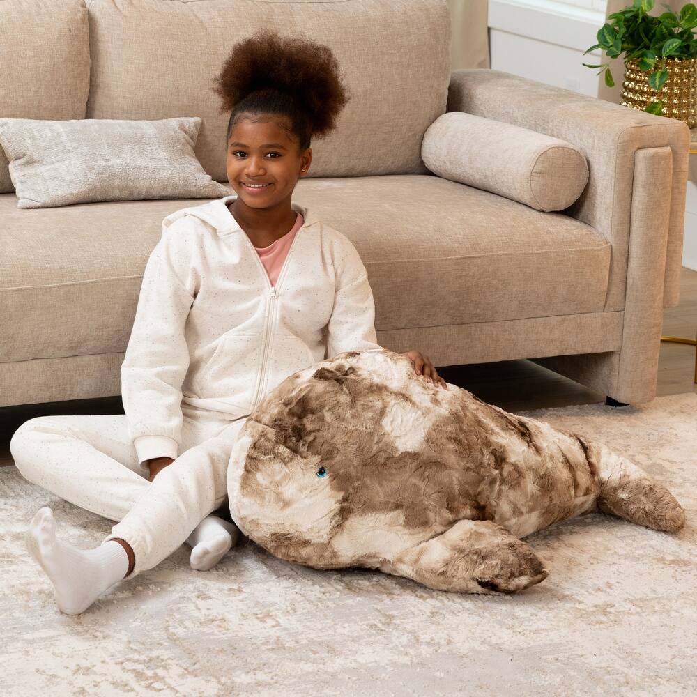 Raven-Symoné Marina the Whale Sea Buddy Large Kids Stuffed Animal Bean Bag and Pouf