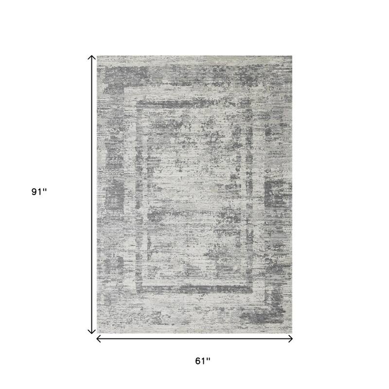 HomeRoots Geometric Modern Rectangle Area Rug