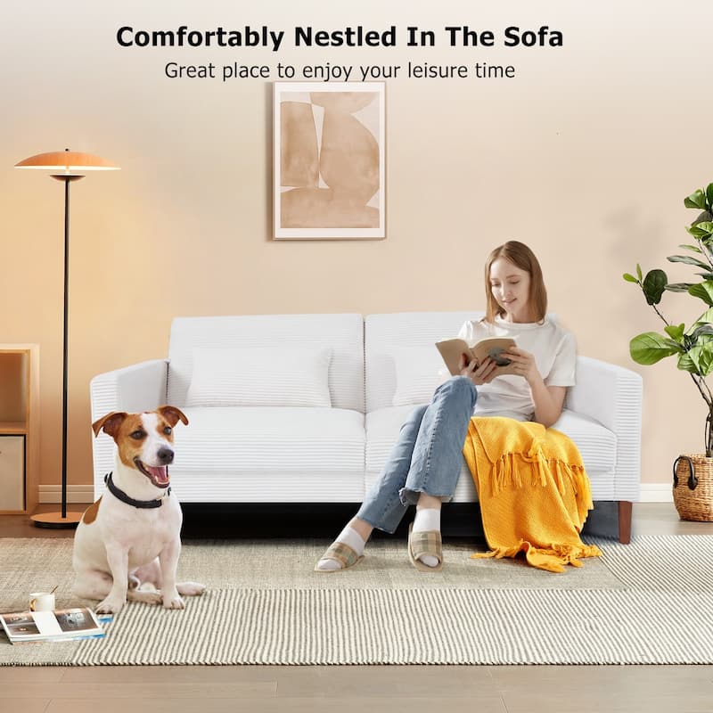 Linen Modern Folding Futon, Reclining Sofa Bed for Apartment, Dorm, Convertible Futons Couch w/Armrests, Cupholders