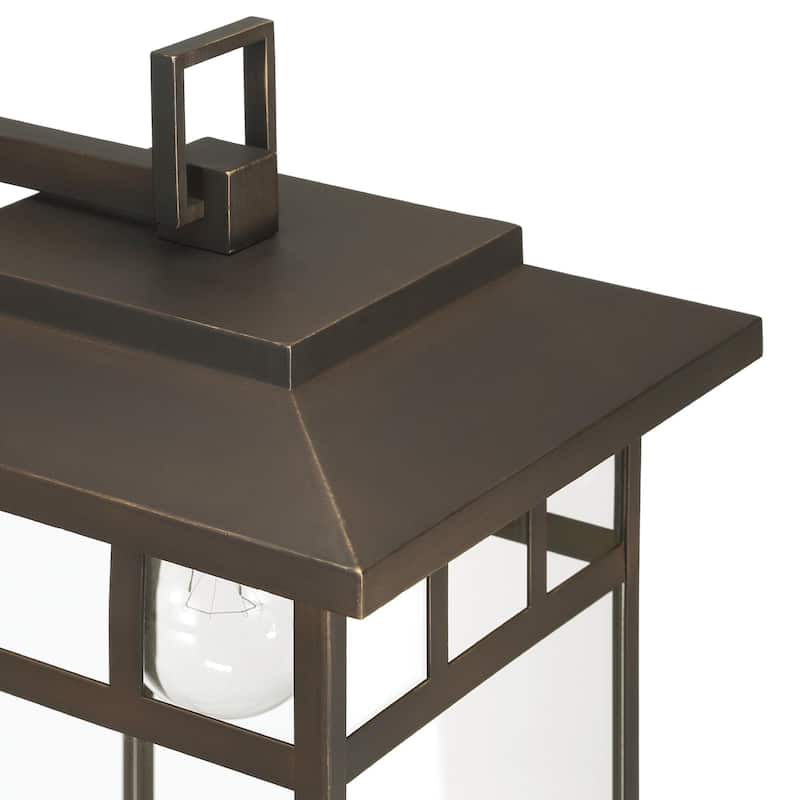 Hunter Yancy House Outdoor Wall Light - Front Porch, Patio, Garage - Mission, Transitional - Resists Corrosion!