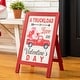 preview thumbnail 6 of 71, Glitzhome 4th of July Wooden Standing Easel Hanging Porch Signs