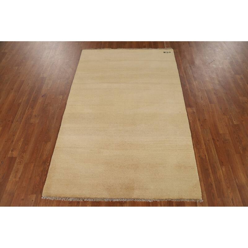 Gabbeh Modern Accent Rug Handmade Bedroom Wool Carpet - 3'10"x 6'0"