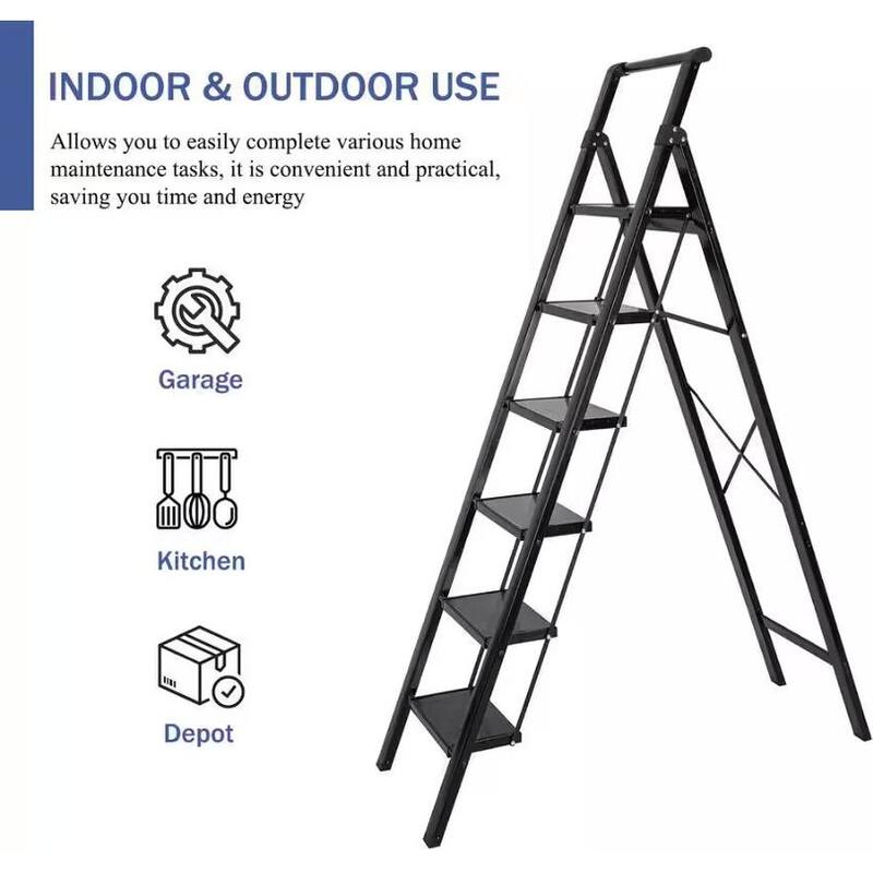 330 lb Capacity 6-step Aluminum Folding Step Stool