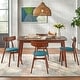 preview thumbnail 5 of 20, Simple Living Solid Beechwood Cadiz 5-piece Dining Set DarkTeal/Walnut