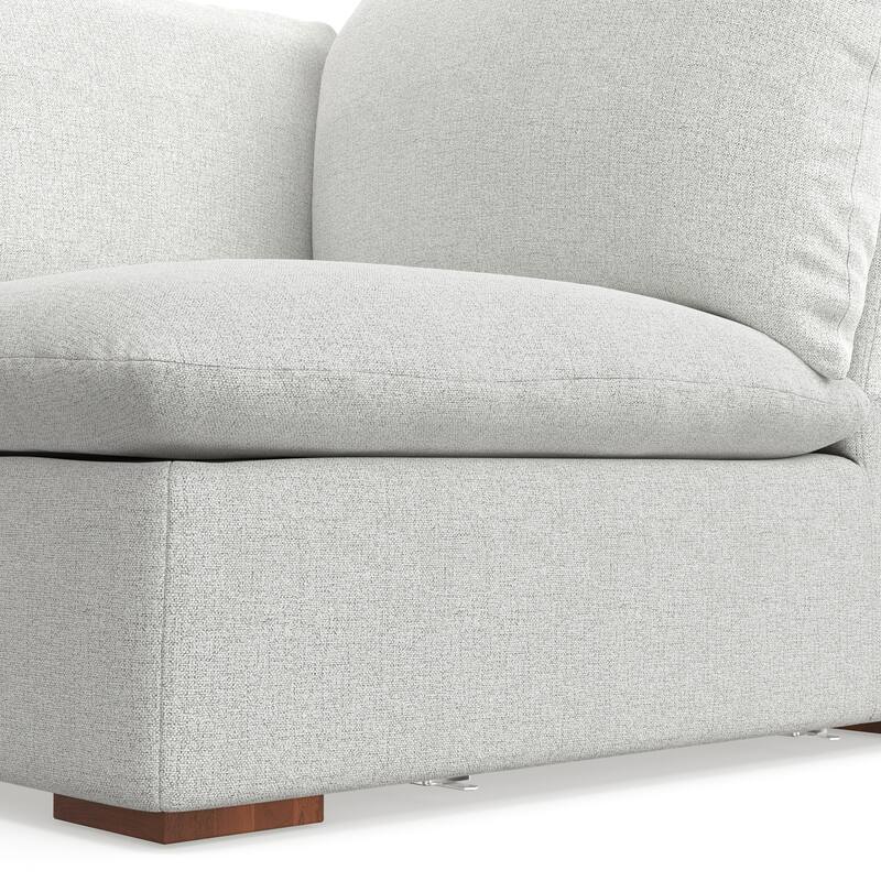 WYNDENHALL Marlee Corner Sofa Module in Velvety Chenille Performance Fabric