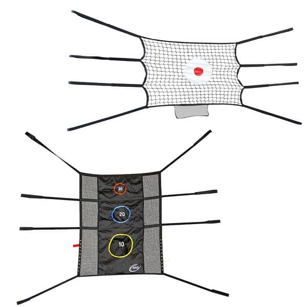 slide 2 of 9, Skywalker Trampolines Game Kit w bounce back and triple toss games