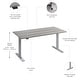 preview thumbnail 121 of 120, Bush Business Furniture Move 60 Series 60x30 Adjustable Standing Desk