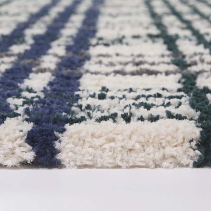 Andrew Modern Plaid Area Rug