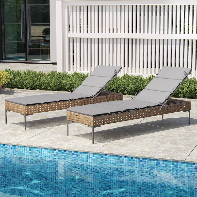 Outdoor Patio Chaise Lounge Cushion Lounger Cushion