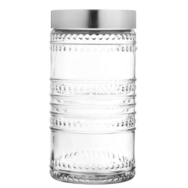 Fleur de Round 3pc Canister Set - 59oz, 44oz, 30oz 8.66" 6.61"