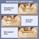 preview thumbnail 24 of 22, Toddler Floor Bed with Removable Guard Rails for Kids Aged 1-6 Years