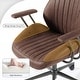 preview thumbnail 11 of 23, OVIOS Suede Fabric Ergonomic Office Chair High Back Lumbar Support
