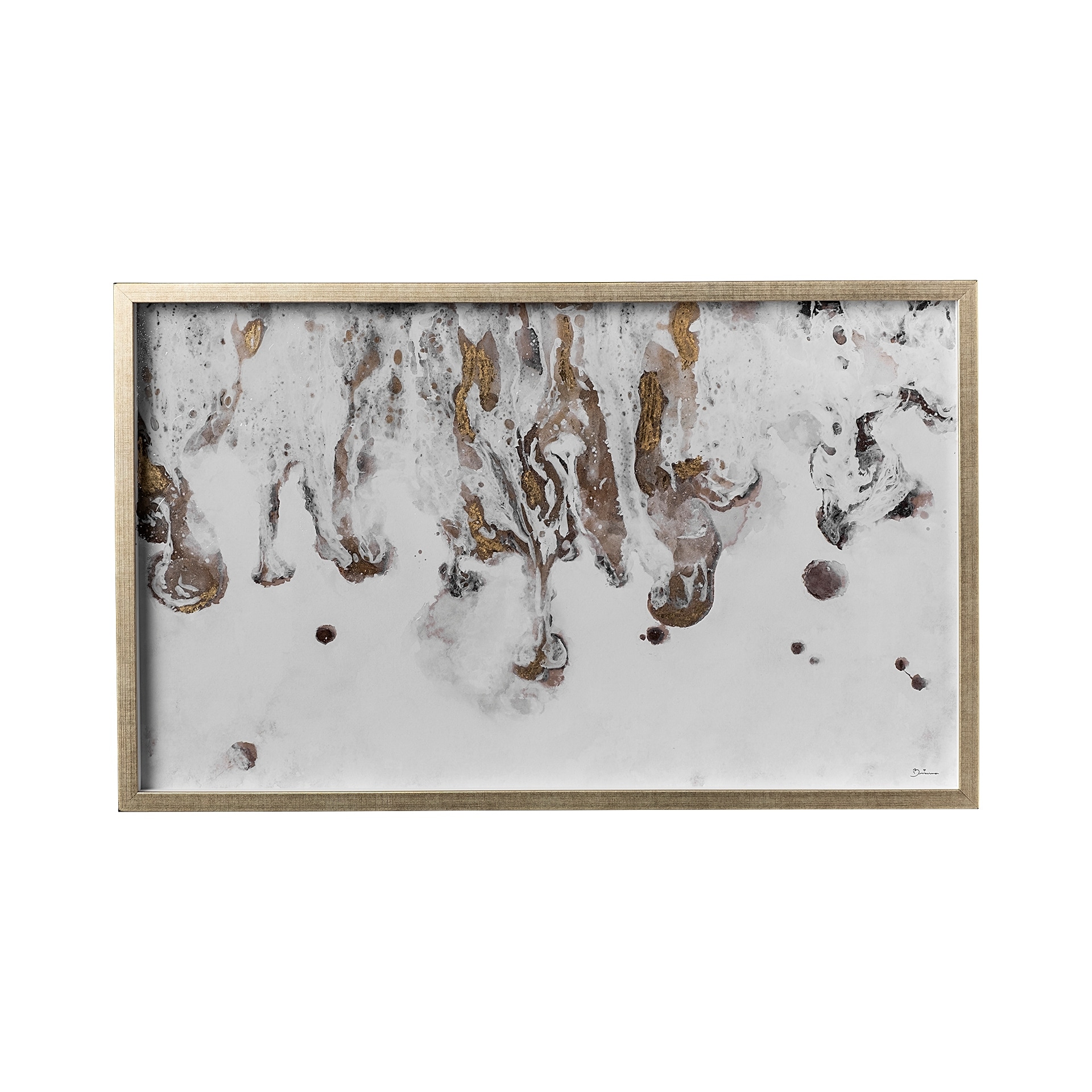Mercana Icarus I by Mercana Studio a Hand Embellished Textured Framed Art Print Matted under Glass