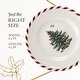 preview thumbnail 7 of 5, Spode Christmas Tree Set of 4 Peppermint Canape Plates - 6.5" D