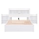 preview thumbnail 12 of 32, Full Size Storage Platform Bed with Twin Size Trundle, Pull-Out Shelves, 2 Drawers, and USB Headboard, White