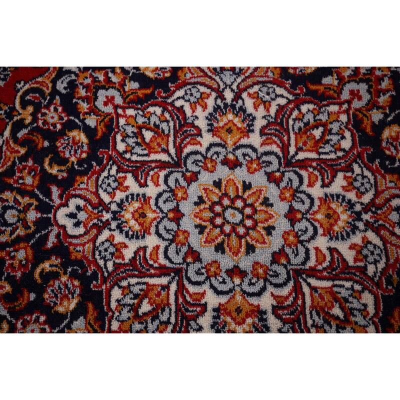 Traditional Kashan Turkish Area Rug Living Room Machine Made Carpet - 9'9" x 12'7"