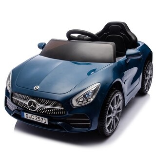 Kids 12V Mercedes-Benz CLS 350 Ride-On Car with Volume Control, LED Lights, and Personalization Stickers
