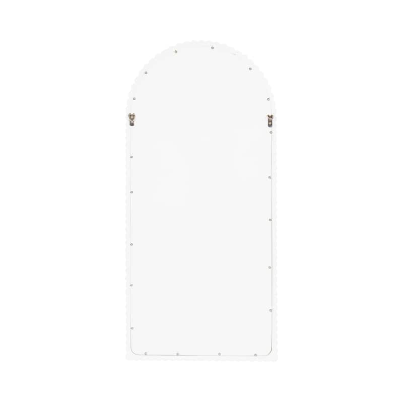 Kate and Laurel Scallia Wooden Arch Mirror