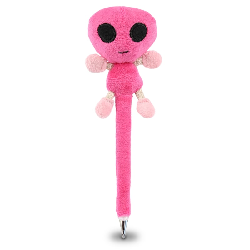 DolliBu Alien Plush Pen – Cute Soft Stuffed Figure Ballpoint Pen Toy