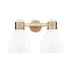 Option Brushed Brass / Gloss White