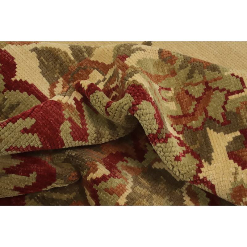 All-Over Floral Indian Area Rug 6x10 - 10' 1'' X 6' 5''