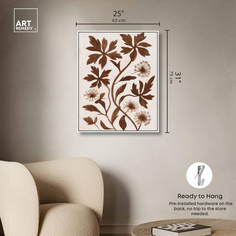Sepia Sepal I Canvas by Art Remedy