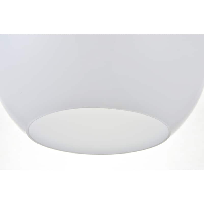 1-Light Pendant with 12 inch Frosted White Glass