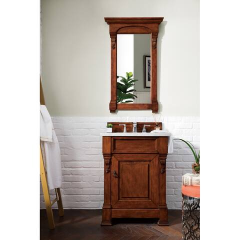 James Martin Vanities Brookfield 26" Single Vanity, Warm Cherry