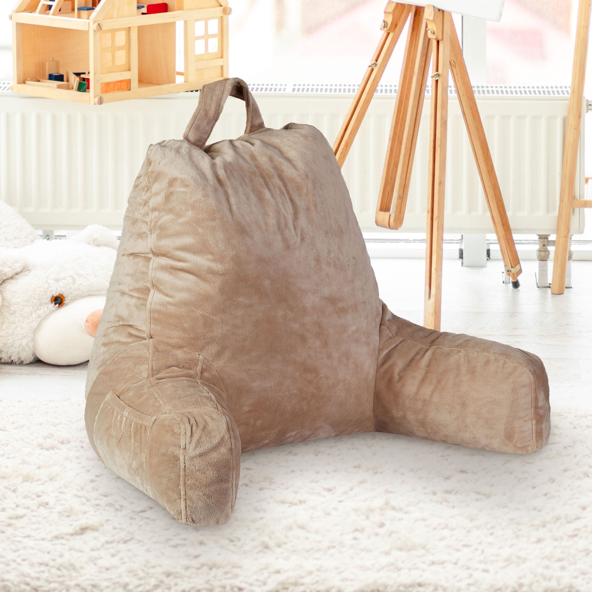 Cheer Collection Kids Memory Foam TV And Reading Pillow Pink