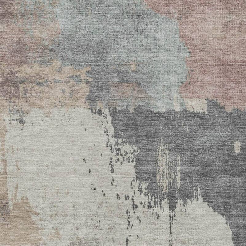HomeRoots Abstract Transitional Rectangle Outdoor Rug