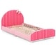 preview thumbnail 20 of 18, Costway Children Twin Size Upholstered Platform Single Bed with
