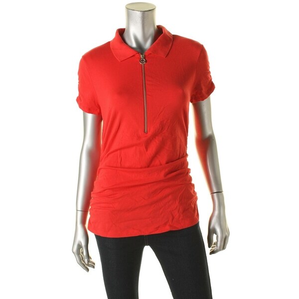 michael kors polo womens red