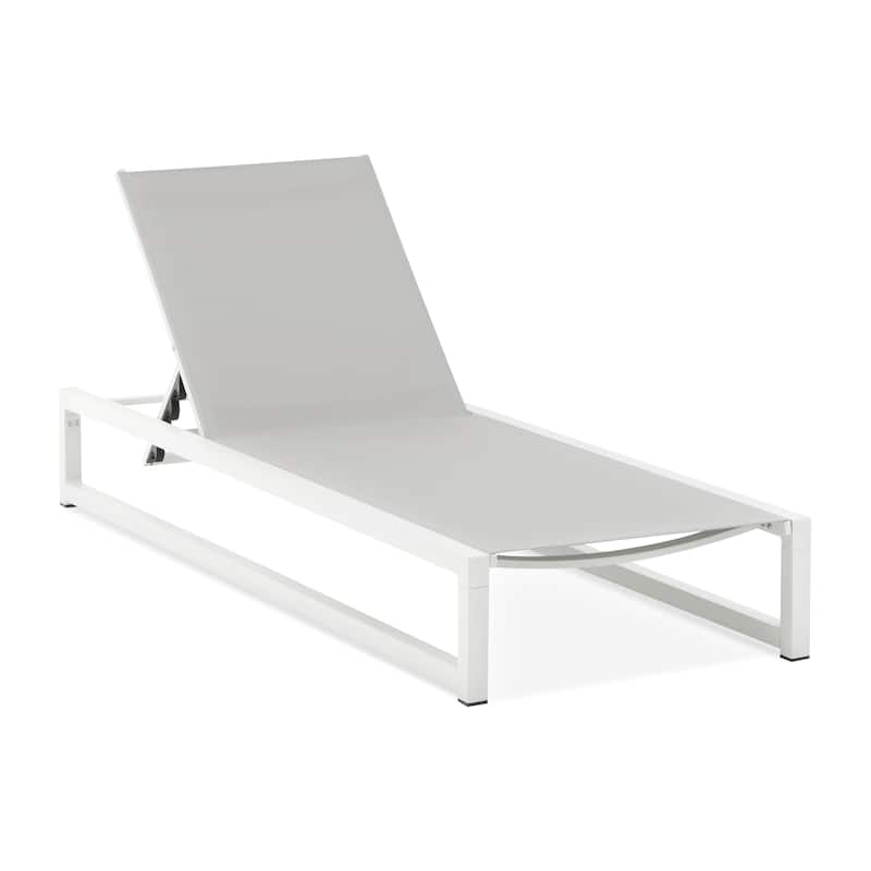 Modesta Outdoor Aluminum Mesh Chaise Lounge by Christopher Knight Home