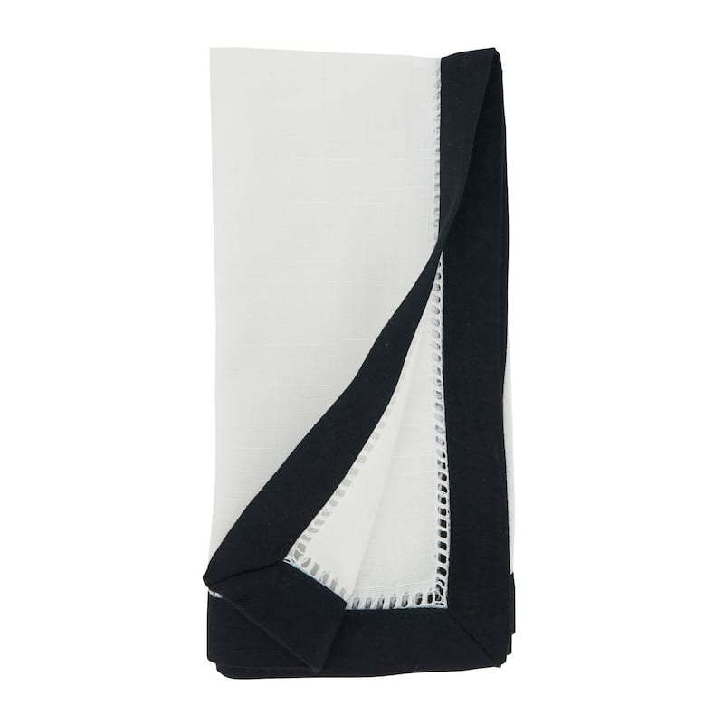 Classic Charm Two-Tone Hemstitch Napkin (Set of 12)