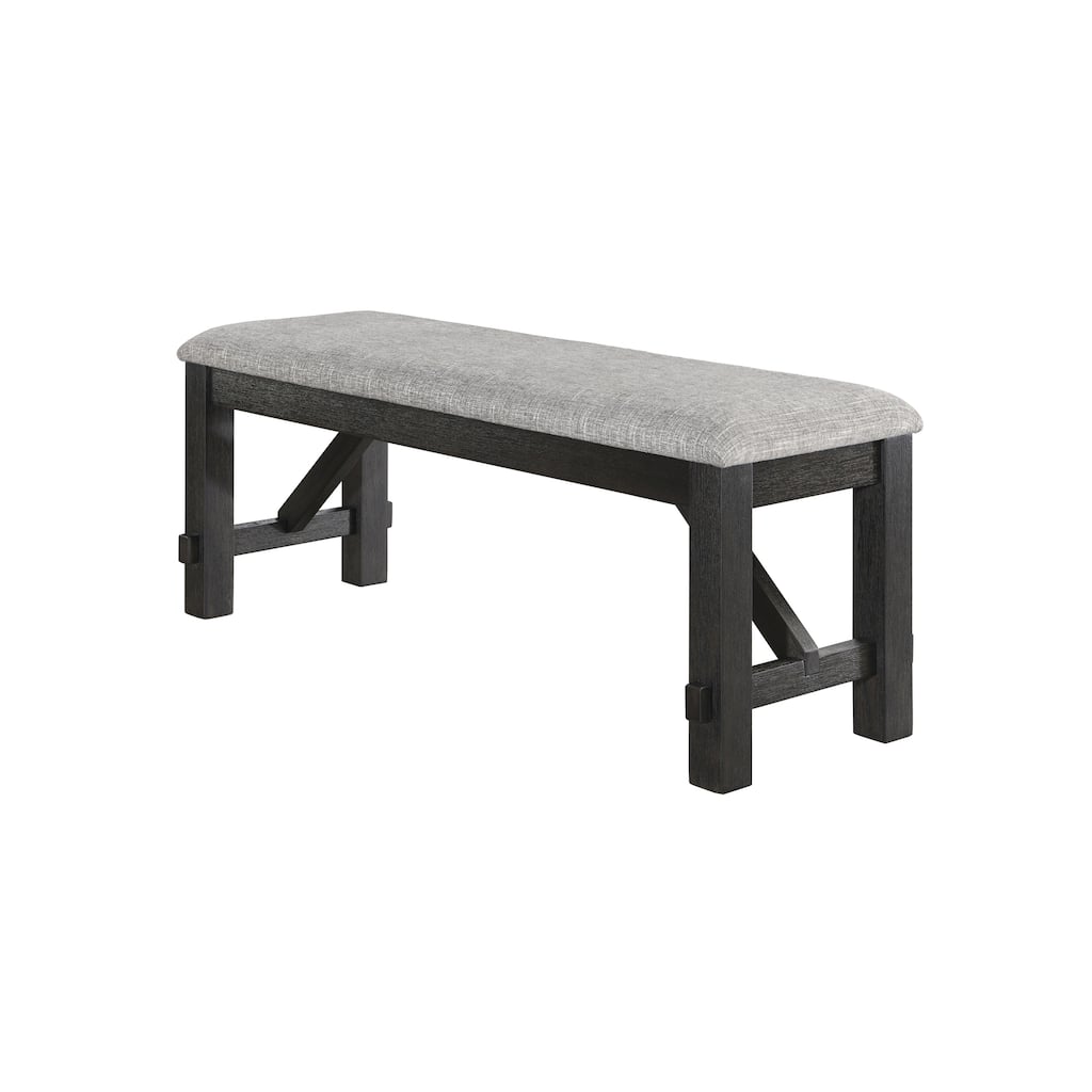 Farmhouse Storage Narrow Hallway Bench with Wood Legs