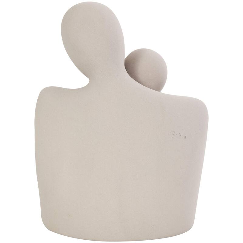 Ceramic People Nesting Family Decorative Sculpture - Set of 3 Cream - Roche River Decor