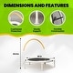 preview thumbnail 5 of 7, 36 Inch Kids Bouncer Trampoline with Handlebar - Indoor Outdoor Toddler Mini Trampoline for Active Play