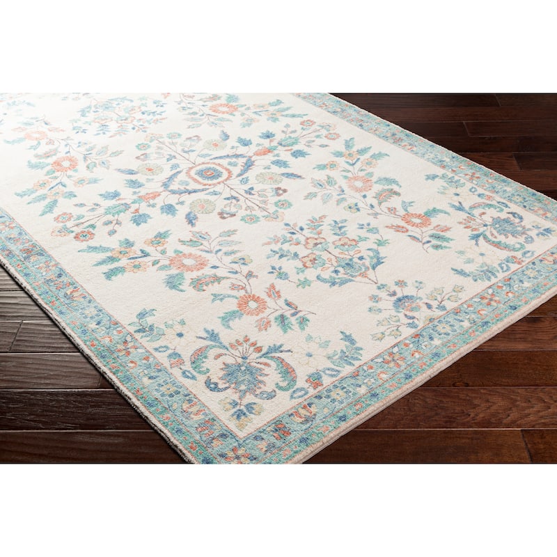 Livabliss Arrietty Vintage Floral Oriental Area Rug