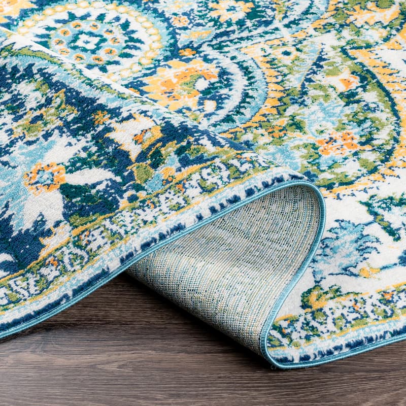 Livabliss Anu Vibrant Boho Medallion Area Rug