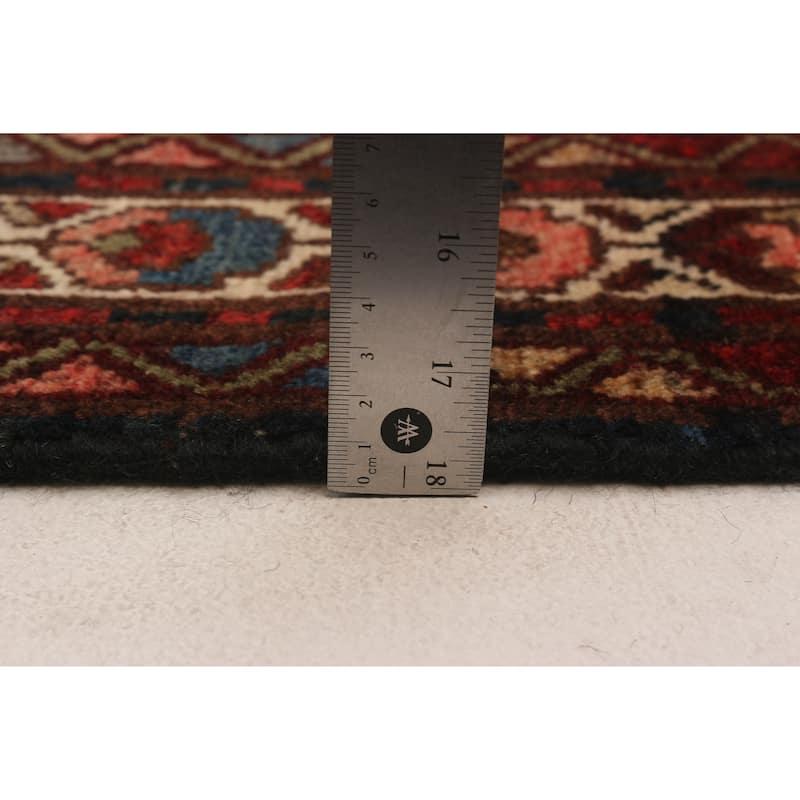 ECARPETGALLERY Hand-knotted Andelz Navy Wool Rug - 3'5 x 12'8