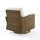 preview thumbnail 30 of 32, Crosley Bradenton Outdoor Wicker Swivel Rocker Chair