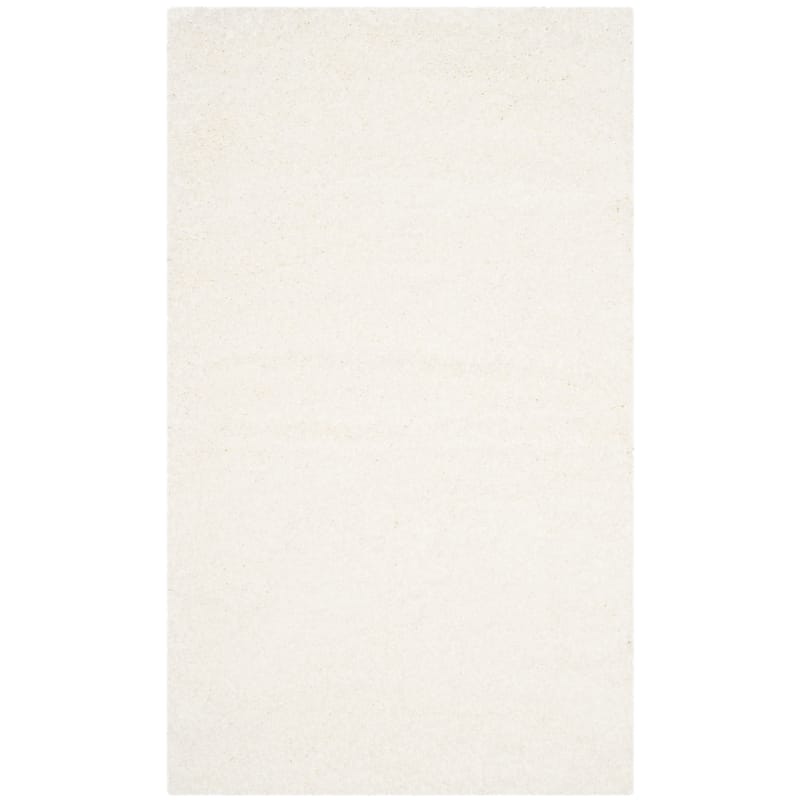 SAFAVIEH Santa Monica Shag Einara 2-inch Thick Area Rug - 3' x 5' - White - Rectangle