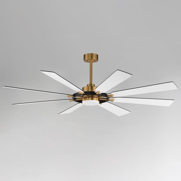 dimension image slide 0 of 2, Maxim 88878 Helm 72" 8 Blade Indoor LED Ceiling Fan