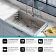 preview thumbnail 8 of 13, KRAUS Stark 33-inch Undermount Drop-in Kitchen Sink Pulldown Faucet Combo
