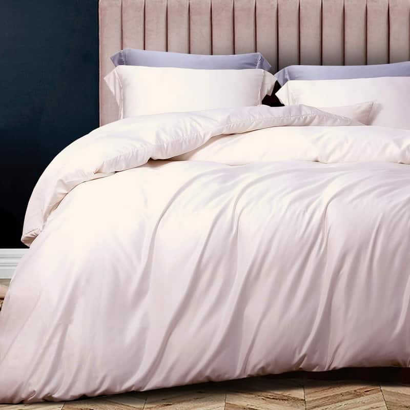 A1HC 100% Organic Cotton Duvet Set, 300 Thread Count 2-Piece GOTS Certified OEKO-TEX Certified, Soft & Silky Sateen Weave